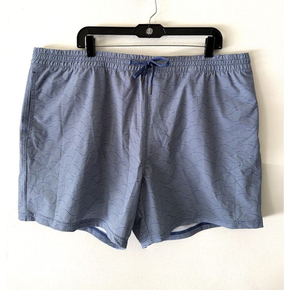 Quince Shorts Mens XXL Blue Italian Swim Trunks Nylon Lined